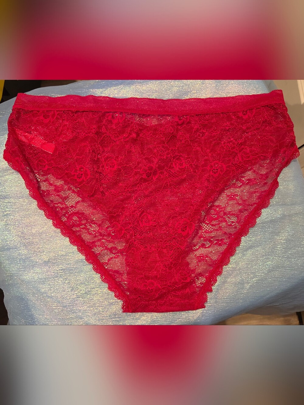 NWT 4X Red Lace Bikini Splendies Panty  - - Picture 2 of 2